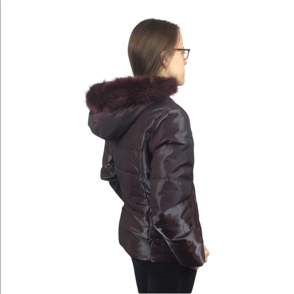 Obermeyer Puffer Iridescent Brown Coat Jacket - Picture 3 of 14